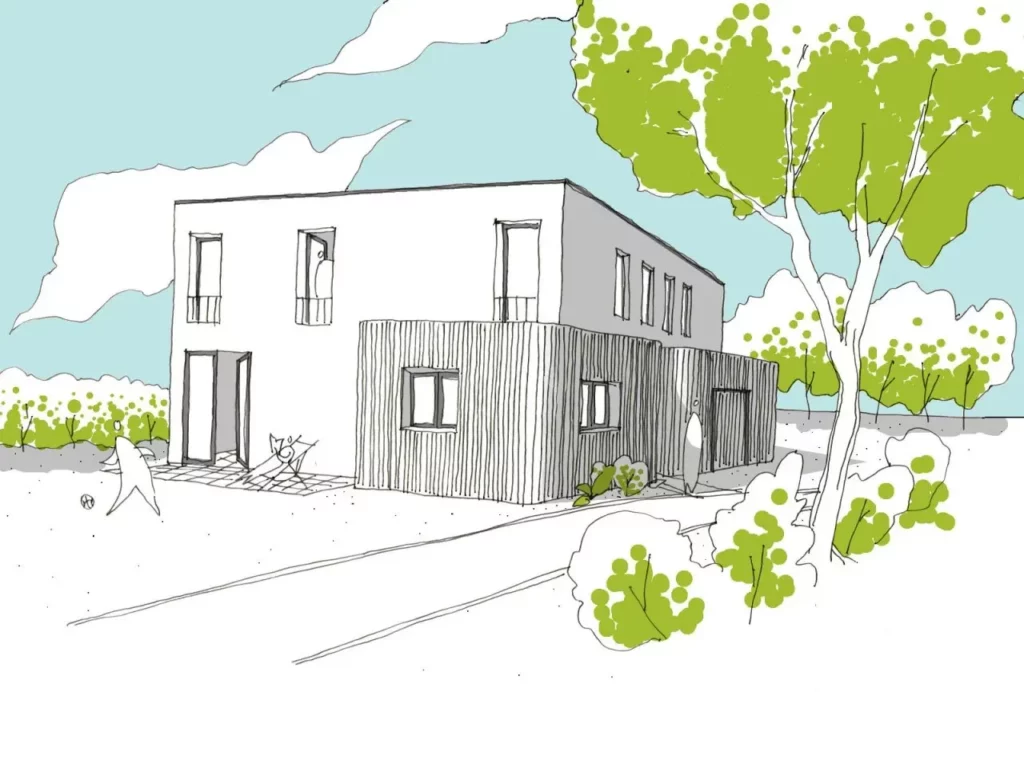 RYA - Maison basse-energie à Hoeilaert - 3D RYA